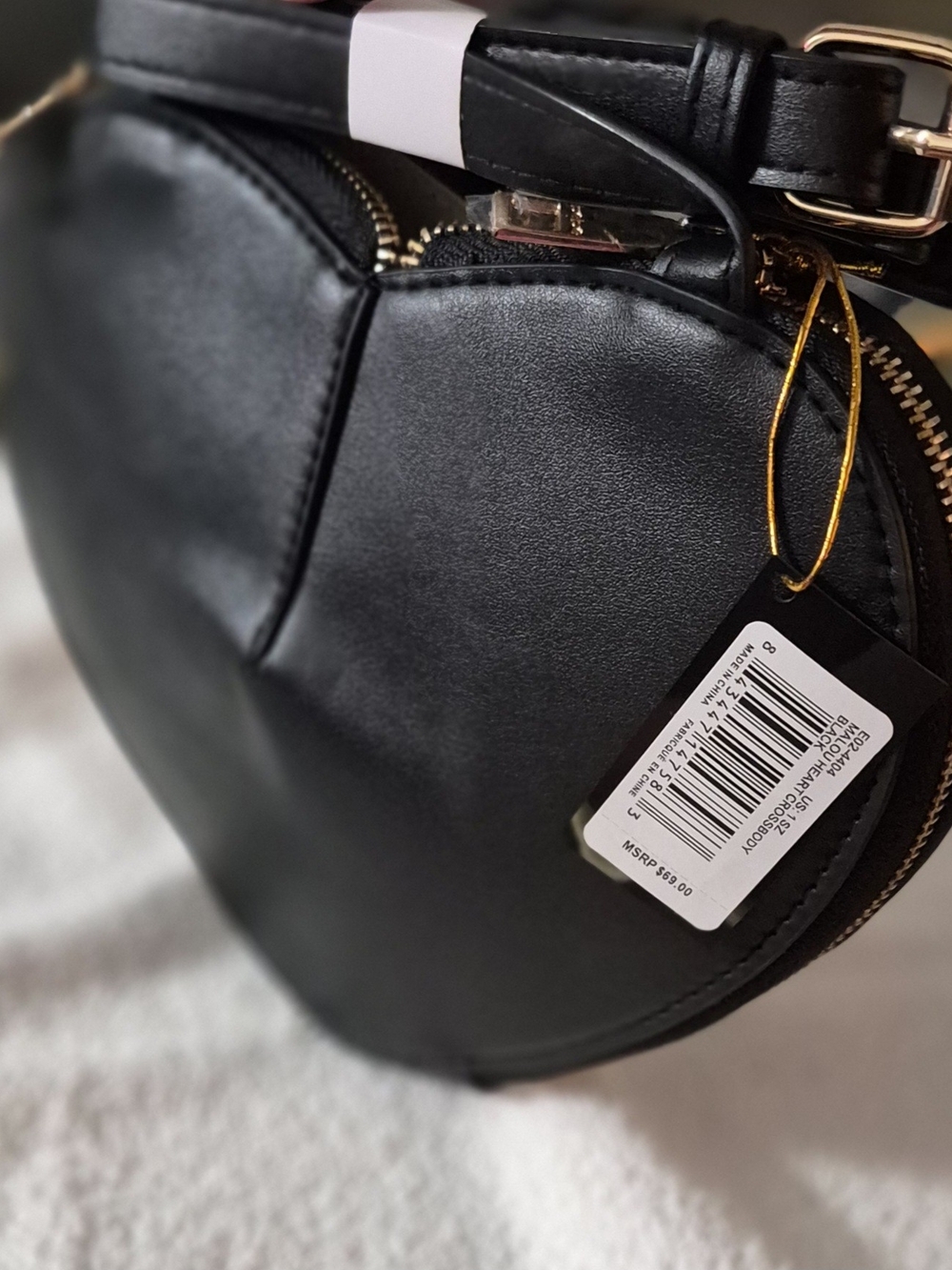 bebe Black Heart Crossbody Bag - Picture 3 of 7